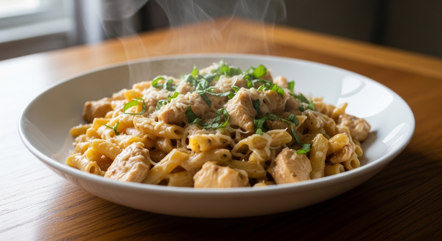 Easy Parmesan Chicken Pasta
