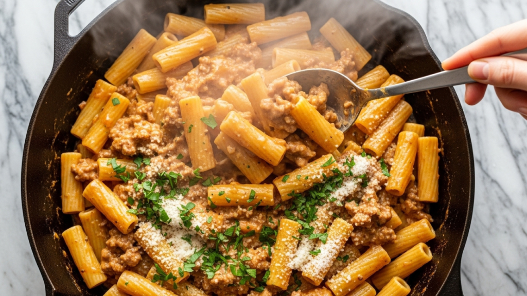 Creamy Sausage Rigatoni