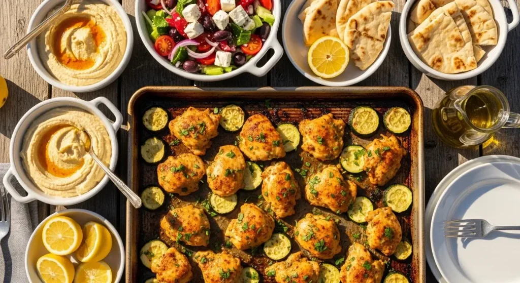 Sheet Pan Mediterranean Chicken & Zucchini – Easy & Healthy