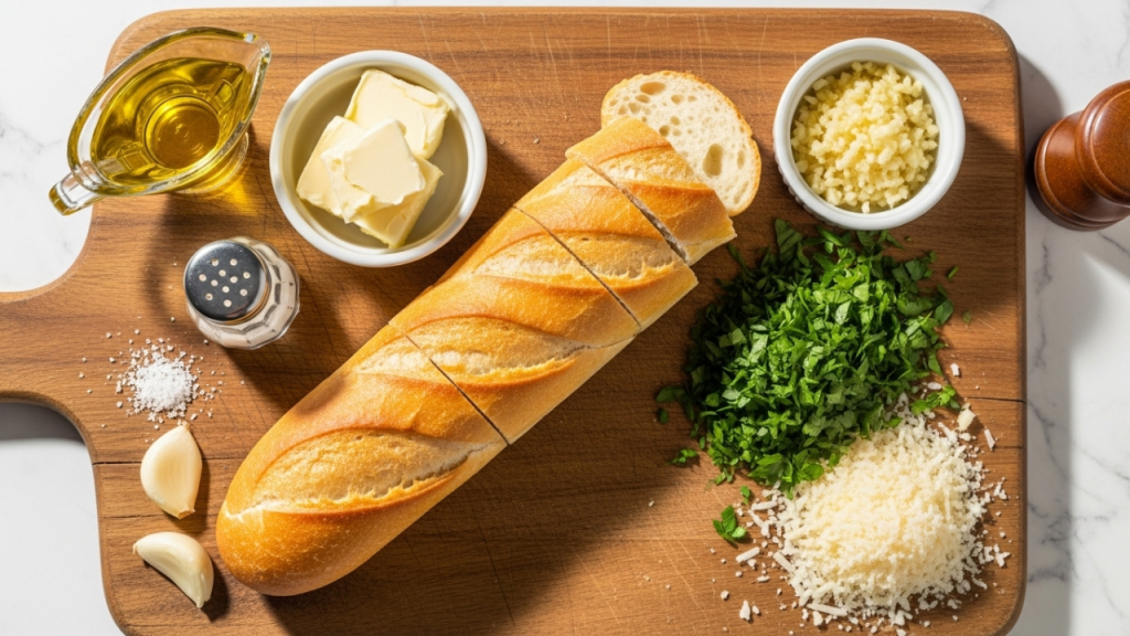 Ingredients Exact Measurements for Perfect Garlic Bread